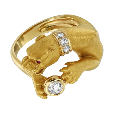 Кольцо Carrera y Carrera Panther Ring