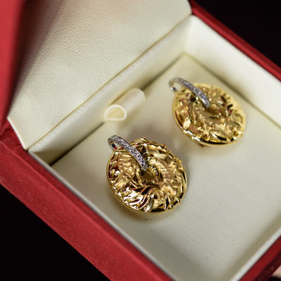 Серьги Carrera y Carrera Círculos de Fuego Shanghai Yellow Gold