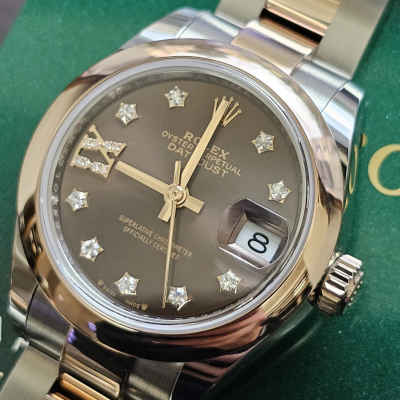 Швейцарские часы Rolex Datejust Lady 28mm Steel and Everose Gold