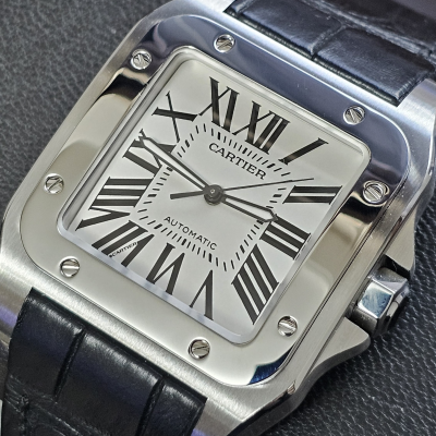 Швейцарские часы Cartier Santos 100