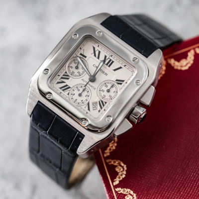 Швейцарские часы Cartier Santos de 100 Chronograph XL