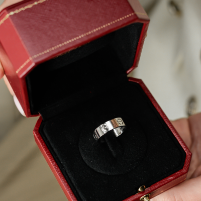 Кольцо Cartier LOVE ring PLATINUM classic model