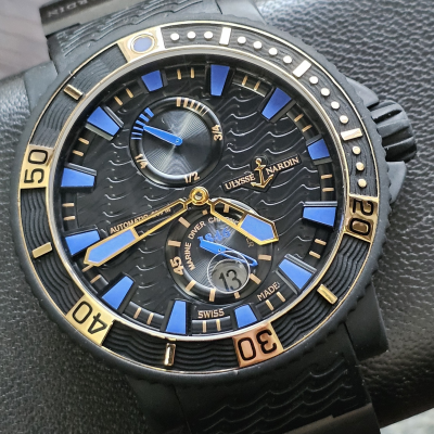 Швейцарские часы Ulysse Nardin Diver Black Sea