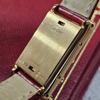 Швейцарские часы Cartier Tank Basculante Diamond Bezel