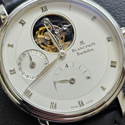 Швейцарские часы Blancpain Villeret Tourbillon 8 Day Platinum Limited