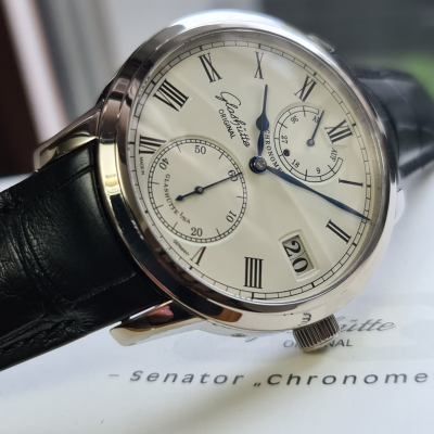 Швейцарские часы Glashutte Original Senator Chronometer White Gold