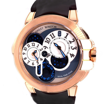 Швейцарские часы Harry Winston  Ocean Dual Time 400/MATZ44R