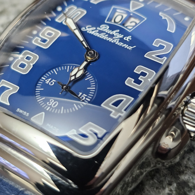 Швейцарские часы Dubey & Schaldenbrand Aquadyn Steel on Blue