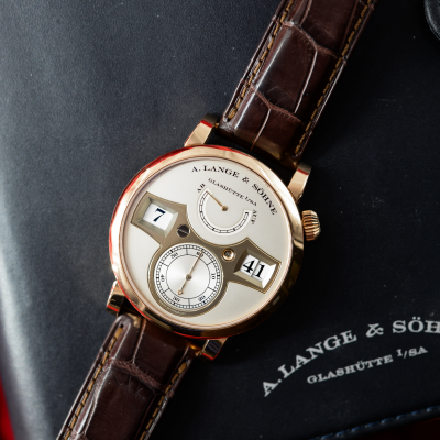 Швейцарские часы A.Lange & Sohne ZEITWERK in 18-carat pink gold