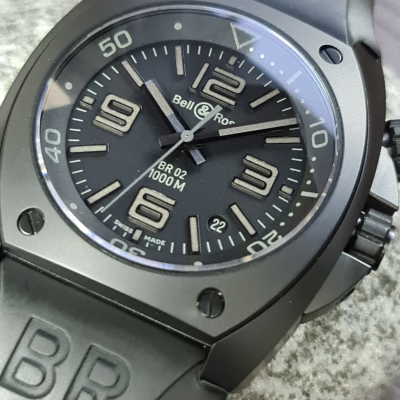Швейцарские часы Bell & Ross Marine Pro Diver in Black PVD Steel