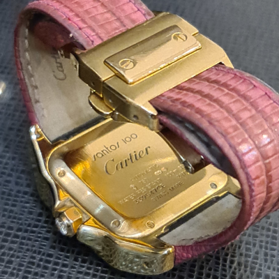 Швейцарские часы Cartier Santos de 100 Ladies