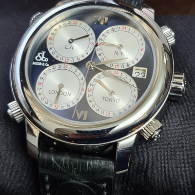 Швейцарские часы Jacob & Co. H-24 FIVE TIME ZONE AUTOMATIC
