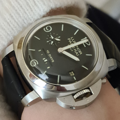 Швейцарские часы Panerai 10 Days GMT Acciaio