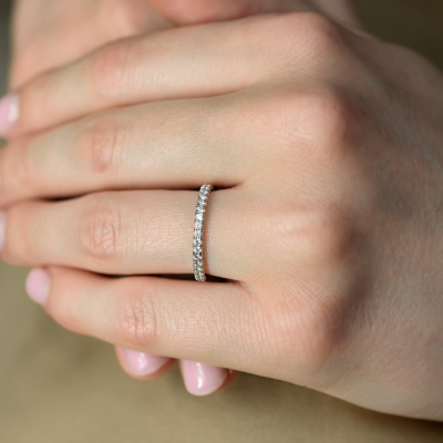Кольцо Cartier Etincelle de wedding band, 2 mm width, paved